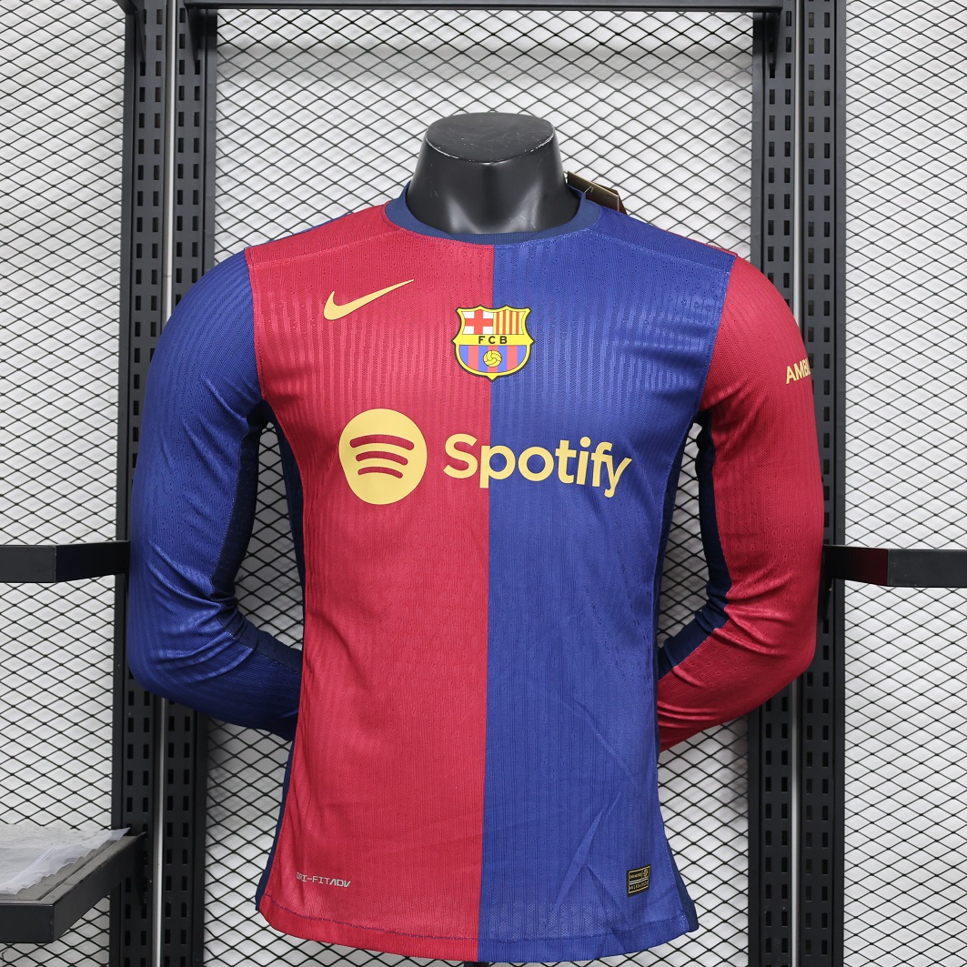 AAA Quality Barcelona 24/25 Home Long Jersey(Player)